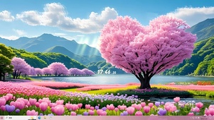 湖泊自然风景