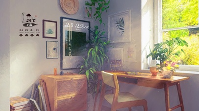 治愈唯美惬意午后书房