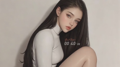 乌黑长发