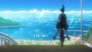 新海诚 铃芽之旅 铃芽骑单车