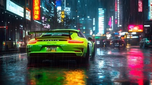 都市雨夜
