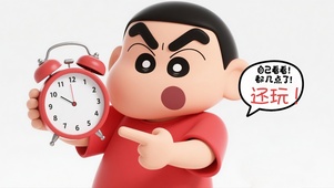 创意时钟！小新の训诫！
