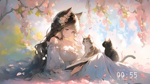4K 猫耳女孩