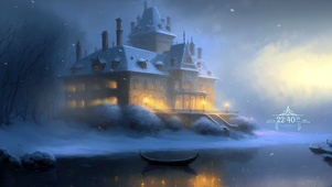 唯美雪中城堡