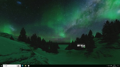 夜晚极光主题