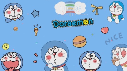 可爱的卡通叮当猫