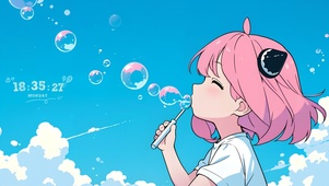 阿尼亚吹泡泡
