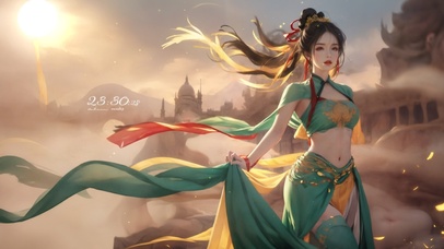 4K大漠飞天敦煌