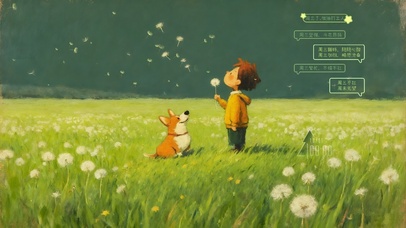 蒲公英化作美丽的梦