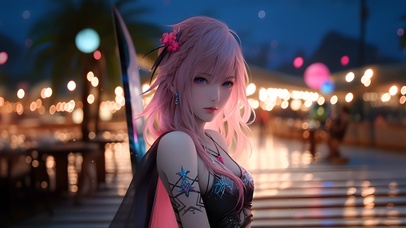 赛博街区少女
