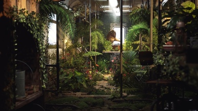 4K唯美治愈废弃车厢