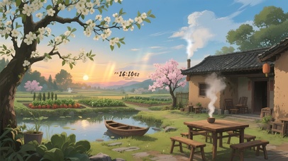 唯美乡村梨花小屋