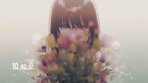 手捧鲜花