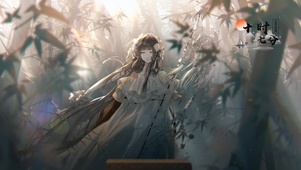 竹林中的少女
