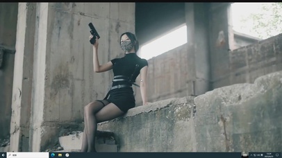 性感黑丝高跟大长腿美女 女特工