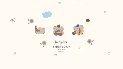 可可爱爱三小象