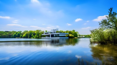  4K唯美湖边美景