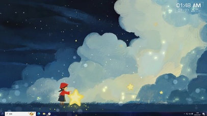 小女孩追星星