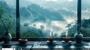 文艺观山茶座主题