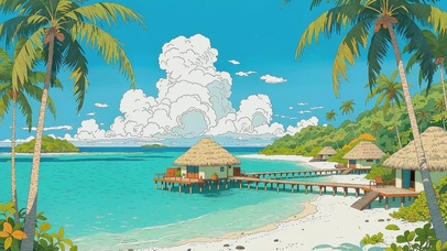 拥有海岛的一天