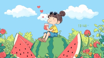 清凉夏日 西瓜汁