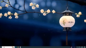 灯火樱花