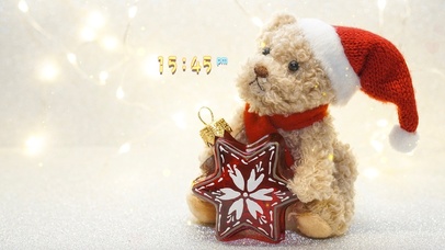 4k高清浪漫圣诞小熊