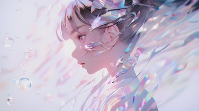 唯美可爱炫彩美少女