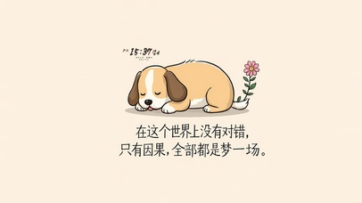 简约治愈打工文字