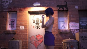 街道性感美女