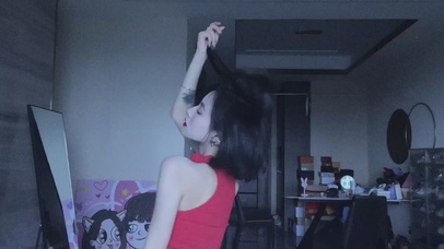 性感清纯短发居家美女 女朋友