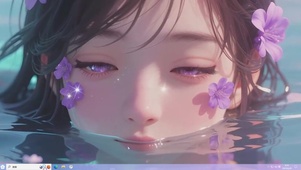紫瞳少女（眨眼版）