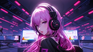 酷炫电竞少女	