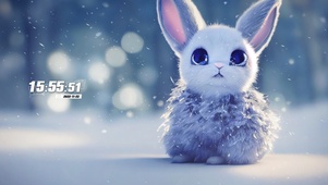 冬天雪兔