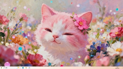 草丛猫咪桌面主题