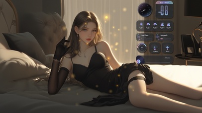 如同秋水般清澈，透过那双眸子