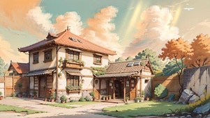 温馨小院小屋