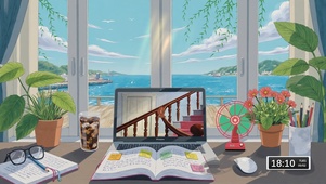 海边治愈系窗景