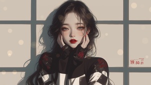 可爱捧脸杀