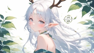 可爱精灵女孩