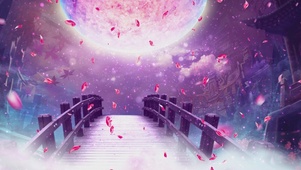 浪漫情人节七夕鹊桥