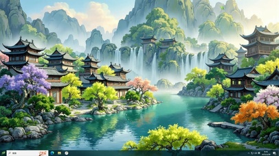 春花烂漫古风仙境主题