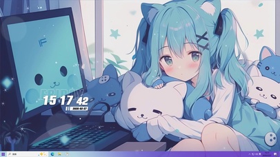 可爱女孩桌面主题