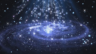 唯美动态星空粒子花瓣
