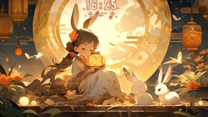 中秋兔耳少女