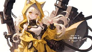 可爱治愈猫耳少女