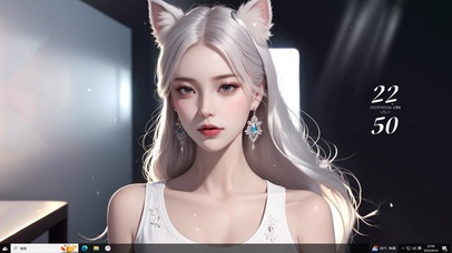 纯欲系狐耳白毛美女