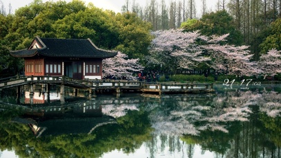 4K唯美治愈春天古风园林