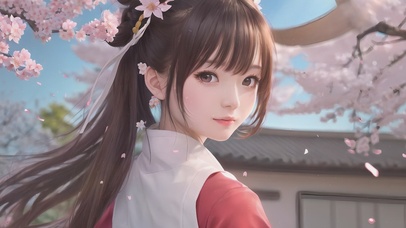 清纯桃花后院少女