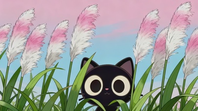 调皮可爱小黑猫